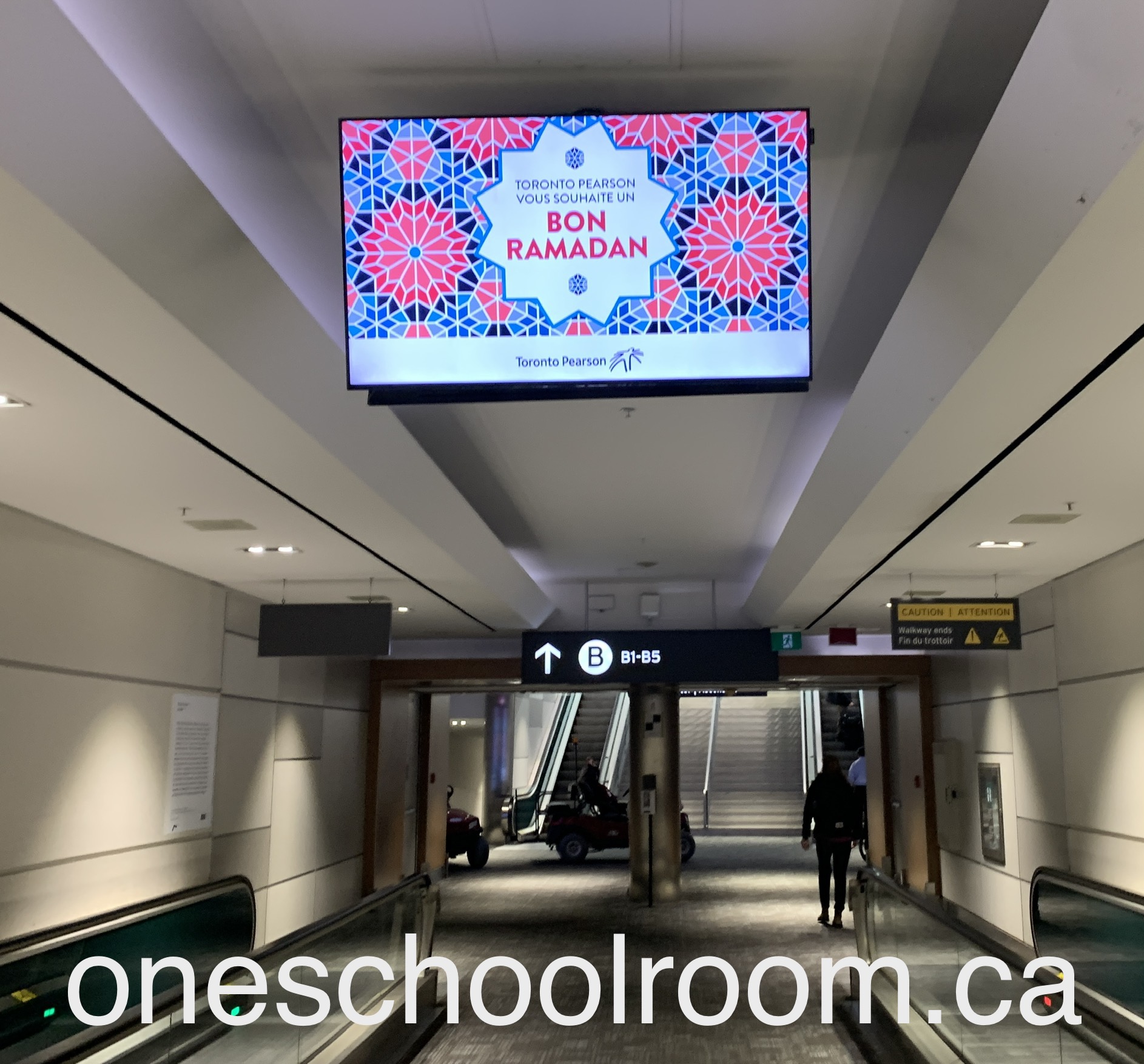 Ramadan photo at the airport